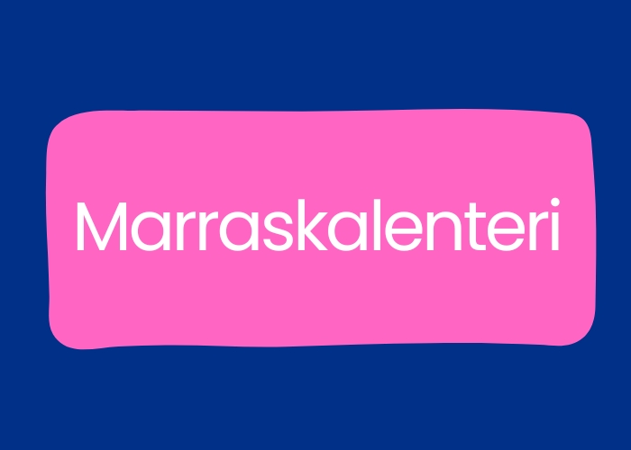 Tsempataan Yhdess Marraskuun L pi Seuraa Kalenteria Uutishuone ETL Tsempataan Yhdess Marraskuun L pi Seuraa Kalenteria Uutishuone ETL